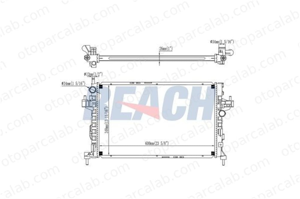 BSG 85-520-015 Su Radyatörü TOYOTA COROLLA Compact COROLLA 1300259 93177424