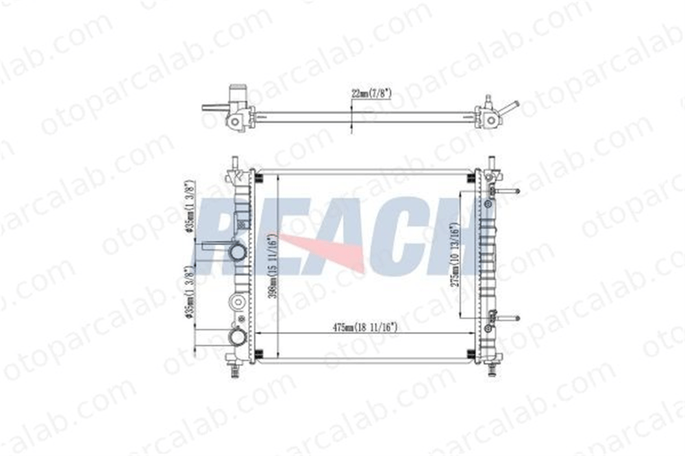 BSG 85-520-038 Su Radyatörü TOYOTA YARIS 46535007 164000N050