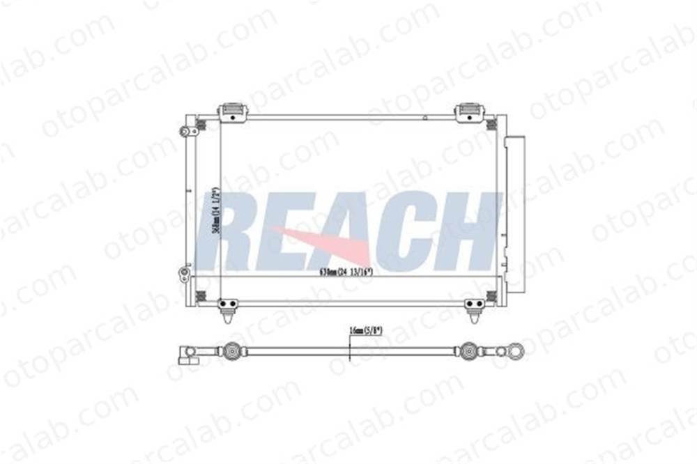 BSG 85-525-004 Klima Radyatörü TOYOTA COROLLA COROLLA Sedan 8845002150 8845002170