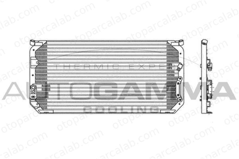 BSG 85-525-012 Klima Radyatörü TOYOTA COROLLA Liftback COROLLA Station wagon 8846012460 94855107