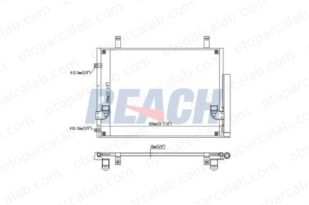 BSG 85-525-014 Klima Radyatörü TOYOTA HILUX VII Pick-up 884600K080 884600K120