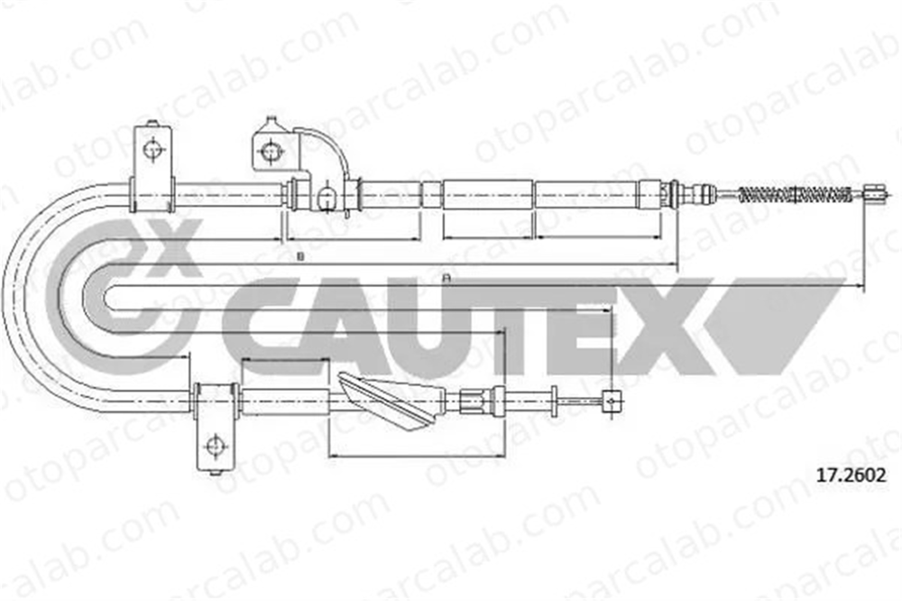 CAVO 4802 618 El Fren Teli Arka Sağ SUBARU LEONE III Station wagon LEONE III 26051FA020