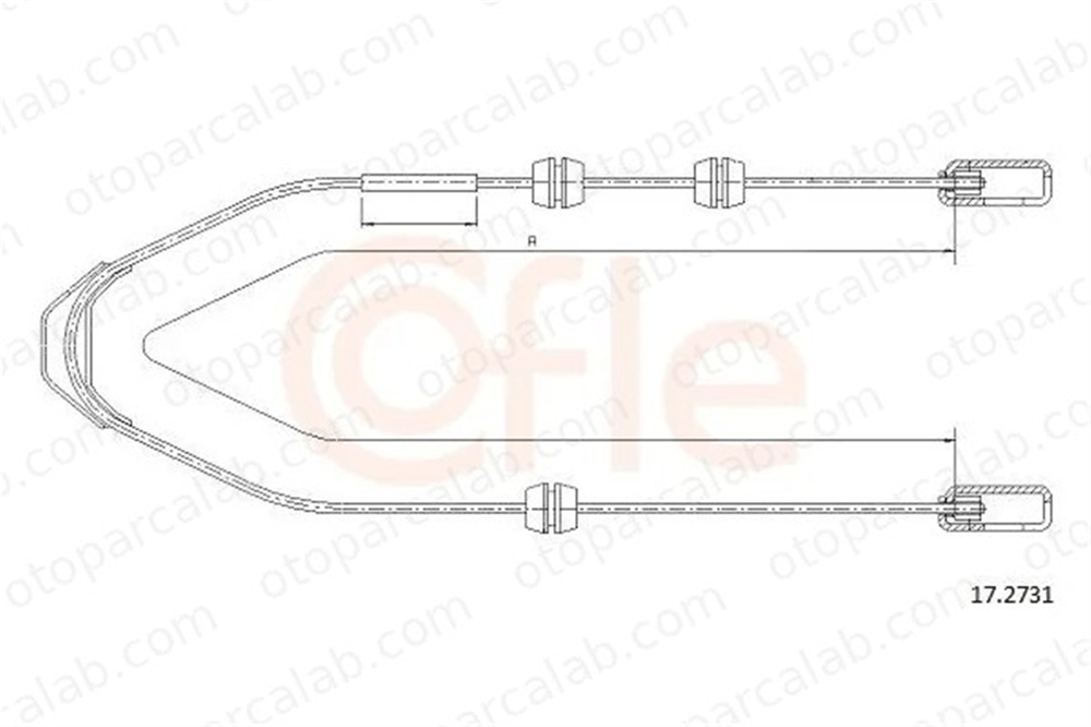 CAVO 5902 654 El Fren Teli Orta TOYOTA COROLLA Station wagon COROLLA Compact 4303489 94367287