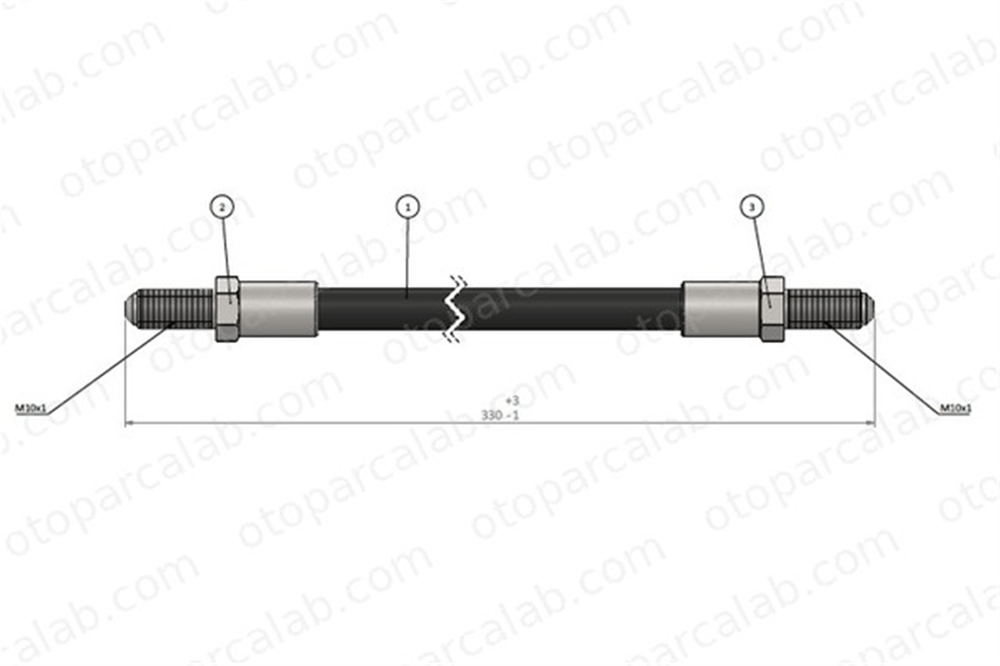 CAVO C800 030A Fren Hortumu Arka Sağ veya Sol FORD GRANADA Turnier ESCORT II 1505870 1553661