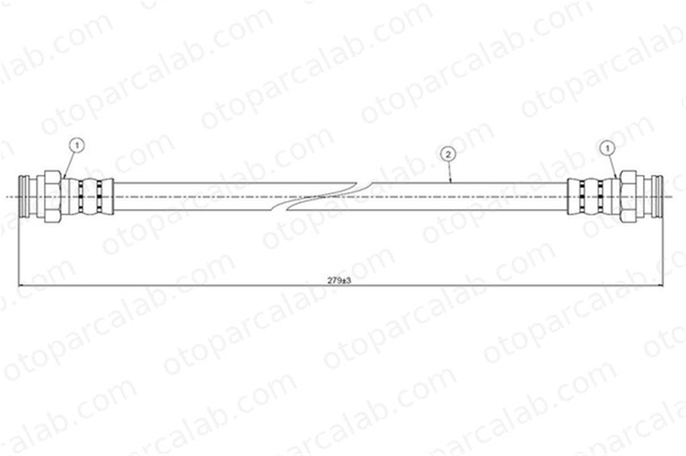 CAVO C800 031A Fren Hortumu Arka Sağ veya Sol FORD CAPRI III CAPRI II 6042630 1613347