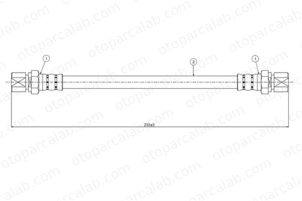 CAVO C800 066A Fren Hortumu Arka Sağ veya Sol OPEL KADETT E Hatchback KADETT E Station wagon 562321 562331