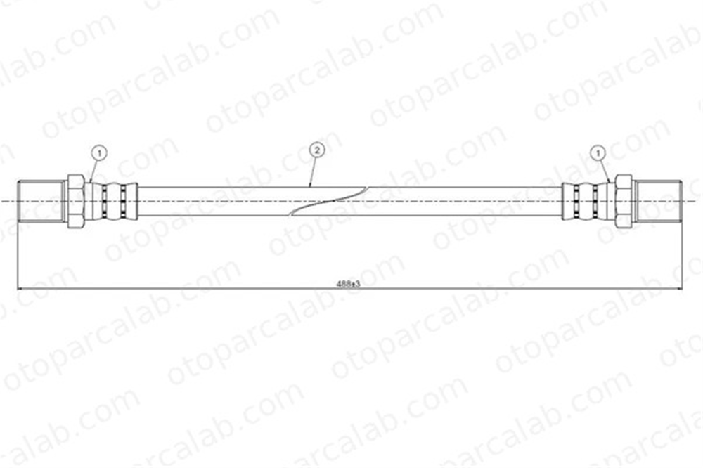 CAVO C800 070A Fren Hortumu Arka Sağ veya Sol FIAT PALIO SIENA 481607