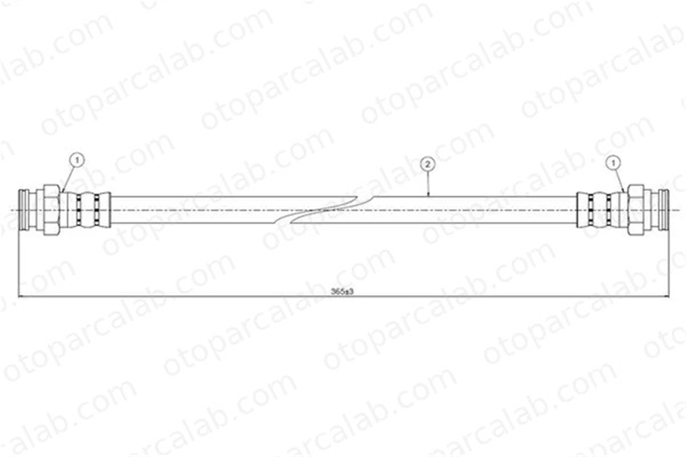 CAVO C800 085A Fren Hortumu Arka Sağ veya Sol RENAULT 18 Variable FUEGO 7700674508 7701349338