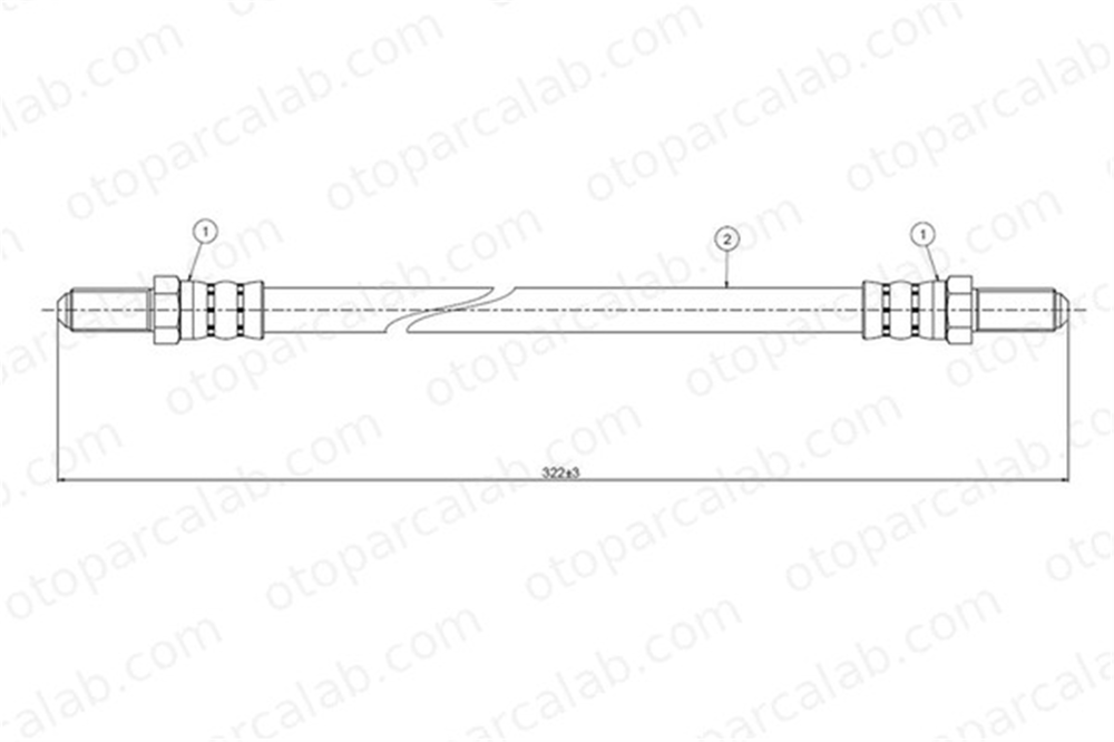 CAVO C800 087A Fren Hortumu Arka Sağ veya Sol SAAB 900 I 900 I Combi Coupe 8926362 8931784