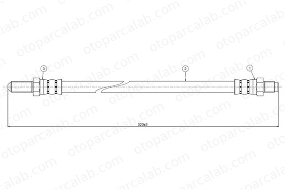 CAVO C800 088A Fren Hortumu Ön Sağ veya Sol SAAB 900 I Combi Coupe 900 I 8940819
