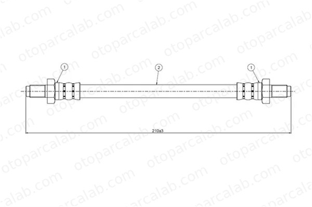 CAVO C800 092A Fren Hortumu Ön Sağ veya Sol TOYOTA COROLLA Hatchback CARINA II 9094702224 9094702242