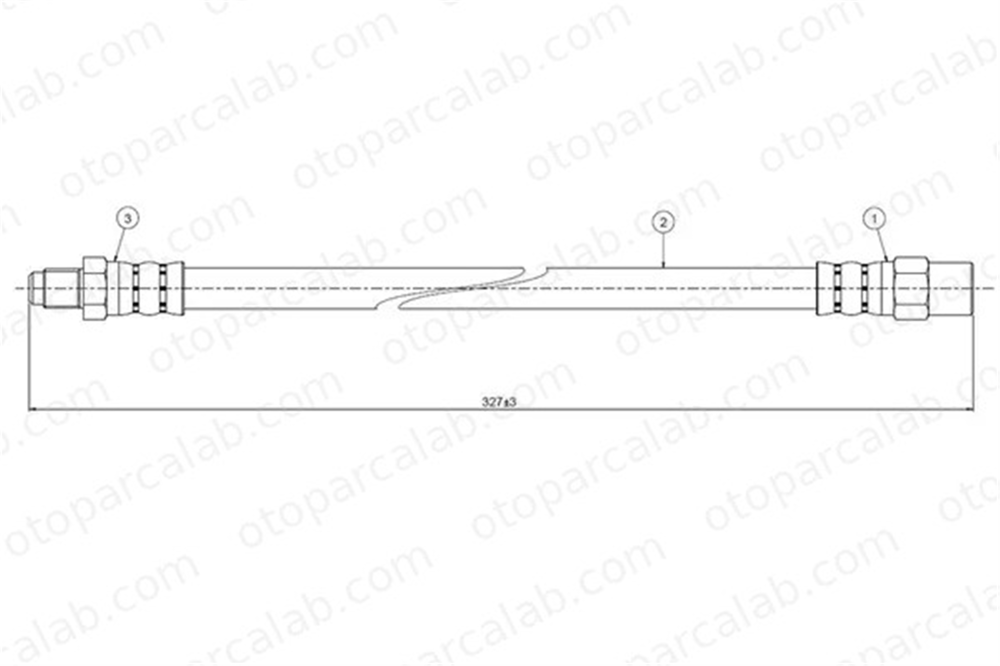 CAVO C800 095A Fren Hortumu Arka Sağ veya Sol BMW 5 3 13292910 34321154327