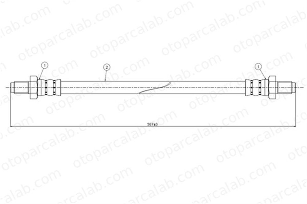 CAVO C800 103A Fren Hortumu Arka Sağ veya Sol VW LT 28-35 I Panelvan/Van LT 40-55 I Platform şasi 281611771