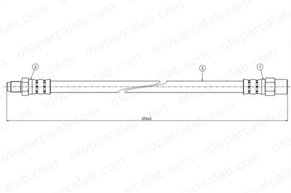 CAVO C800 112A Fren Hortumu Ön Sağ veya Sol MERCEDES-BENZ 124 Sedan 124 T-Model A1294280035 1234280635