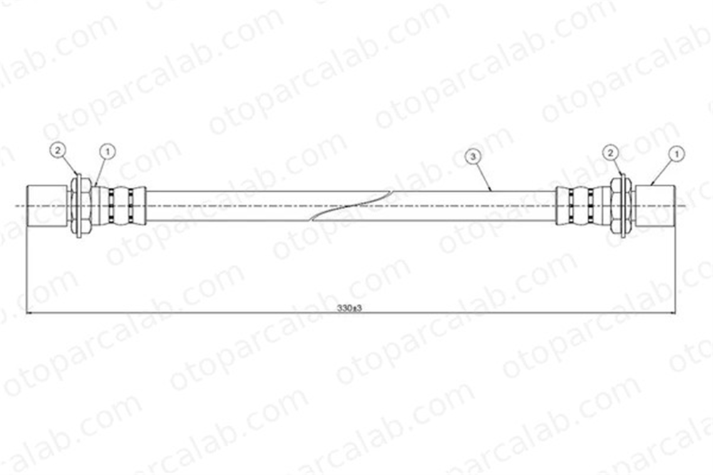 CAVO C800 142A Fren Hortumu Ön Sağ veya Sol TOYOTA CRESSIDA Sedan MODEL F 9695033305 9094702386