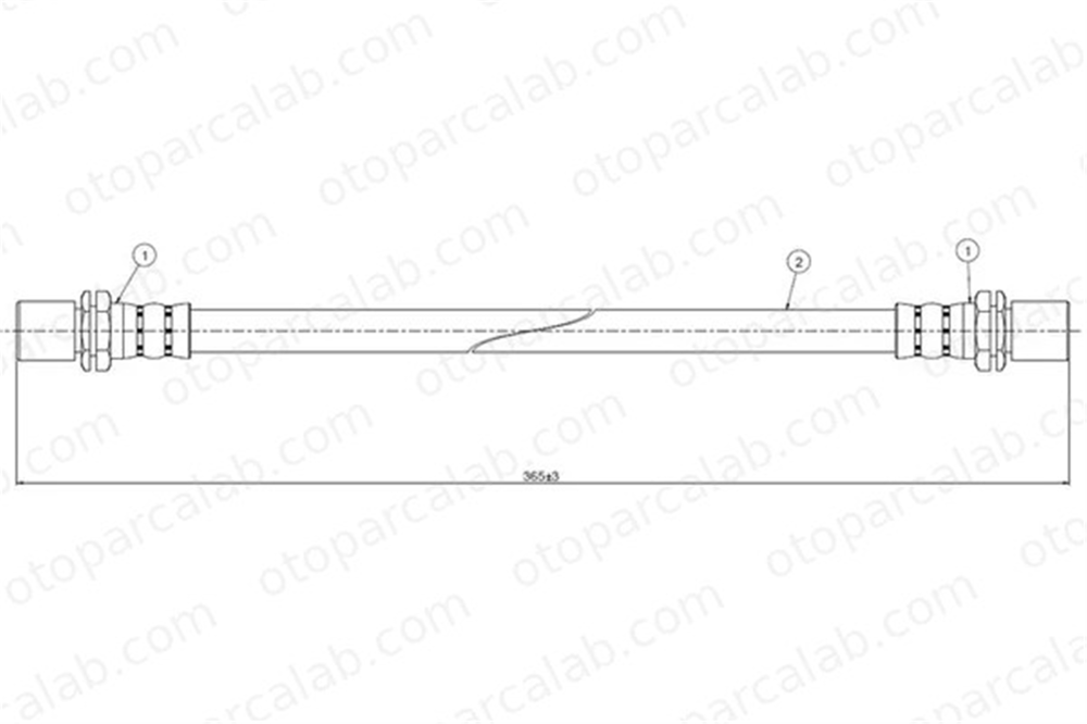 CAVO C800 158A Fren Hortumu Ön Sağ veya Sol TOYOTA CARINA II CARINA III Station wagon 9695033656 9093101026