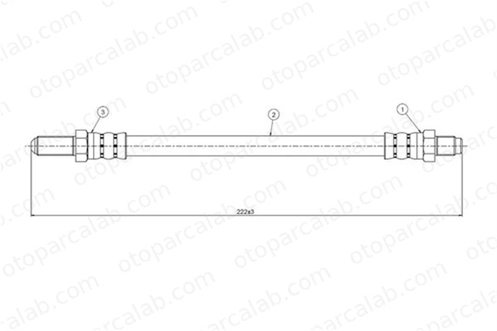 CAVO C800 255A Fren Hortumu Arka Sağ veya Sol FORD SIERRA II Turnier SIERRA II 6125636