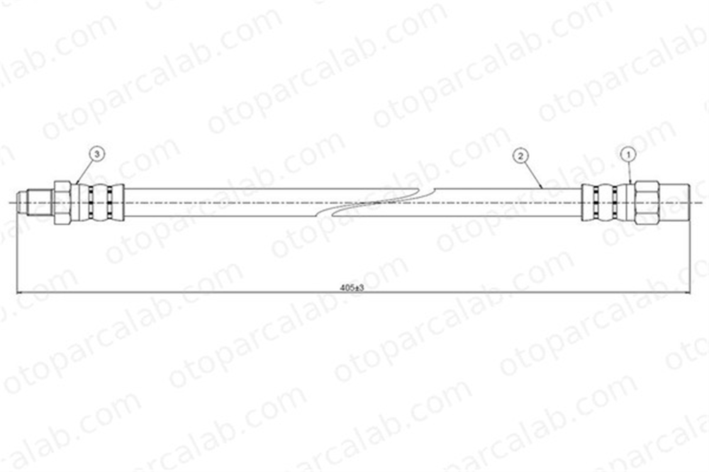 CAVO C800 276A Fren Hortumu Ön Sağ veya Sol AUDI 100 C3 Avant 100 C3 Sedan 443611707C