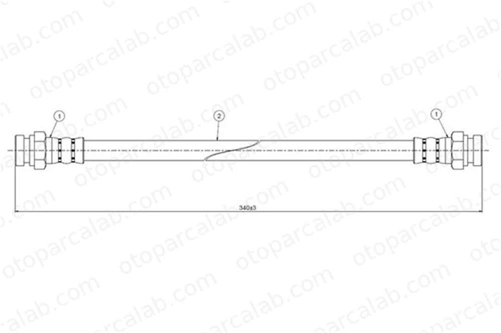 CAVO C800 293A Fren Hortumu Arka Sağ veya Sol HYUNDAI H100 Panelvan/Van H100 Minibüs/Otobüs MB004450 5873711100