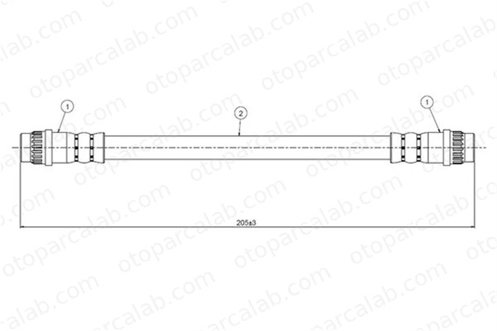 CAVO C800 317B Fren Hortumu Arka Sağ veya Sol PEUGEOT 405 I RENAULT ESPACE III 8200597218 480640