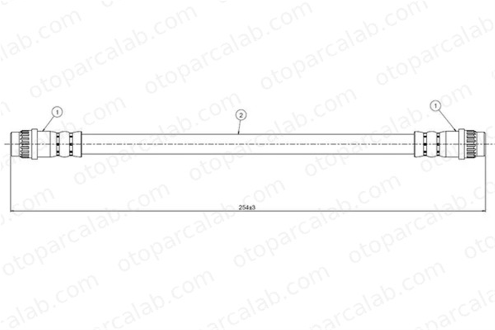 CAVO C800 318A Fren Hortumu Arka Sağ veya Sol RENAULT 21 Sedan 21 Station wagon 7700804813 7704001951