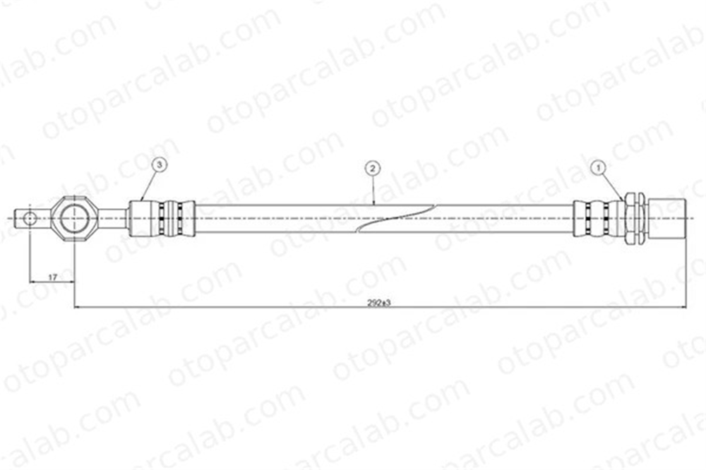 CAVO C800 326A Fren Hortumu Arka Sağ veya Sol TOYOTA LITEACE Minibüs/Otobüs LITEACE Panelvan/Van 9094702541 9094702463