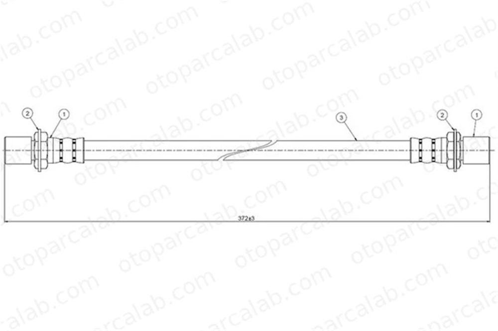 CAVO C800 330A Fren Hortumu Arka Sağ veya Sol TOYOTA LITEACE Minibüs/Otobüs LITEACE Panelvan/Van 9094702541 9094702446