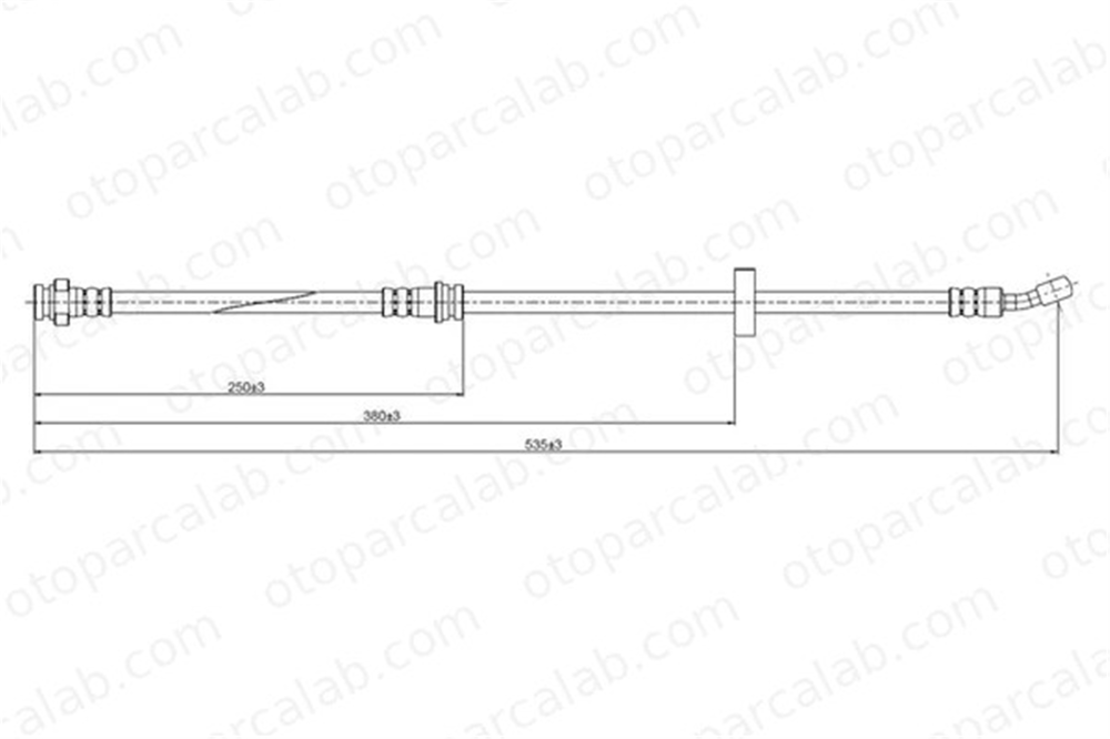 CAVO C800 388C Fren Hortumu Ön Sağ veya Sol SUZUKI VITARA VITARA Cabrio 5154060A31
