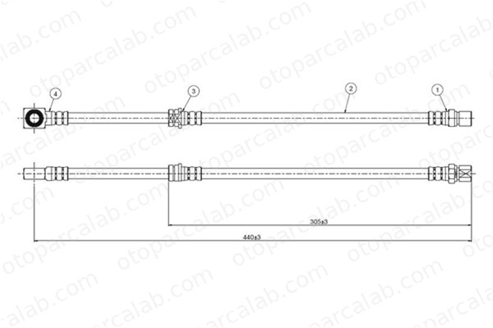 CAVO C800 390A Fren Hortumu Ön Sağ veya Sol OPEL OMEGA A OMEGA A Station wagon 562353