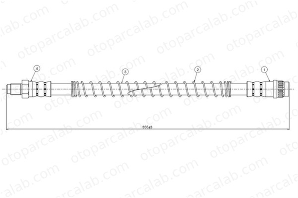 CAVO C800 409A Fren Hortumu Arka Sağ veya Sol CITROËN SAXO PEUGEOT 106 II 480655 480681