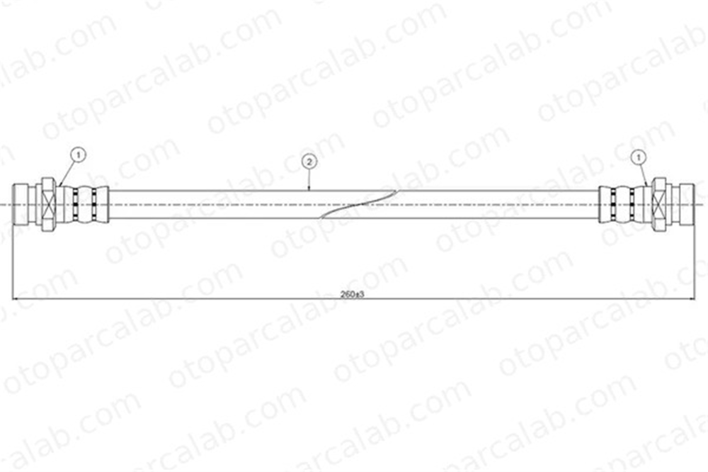 CAVO C800 425A Fren Hortumu Arka Sağ veya Sol HYUNDAI SONATA II LANTRA I 5873733000