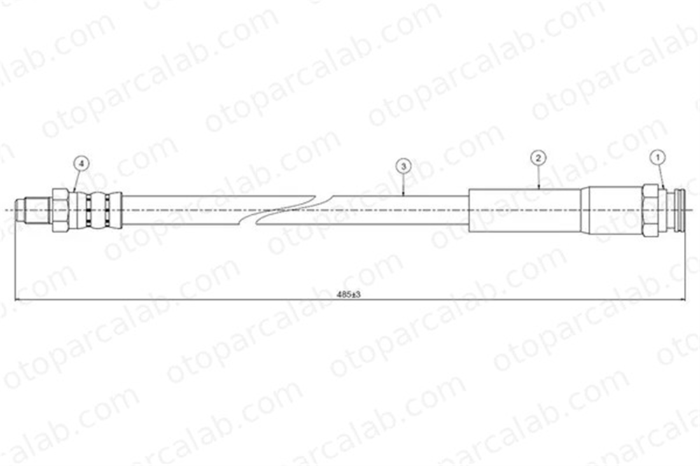 CAVO C800 479A Fren Hortumu Ön Sağ veya Sol FIAT DUCATO Minibüs/Otobüs DUCATO Platform şasi 480696 1311401080