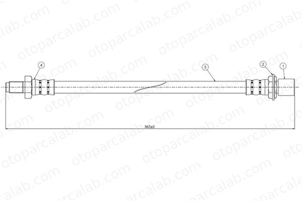 CAVO C800 489A Fren Hortumu Arka Sağ veya Sol TOYOTA 4 RUNNER I 4 RUNNER II 94702600