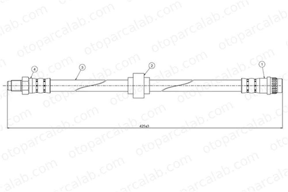 CAVO C800 533A Fren Hortumu Ön Sağ veya Sol RENAULT MEGANE I MEGANE I Classic 7700840390 8671016857