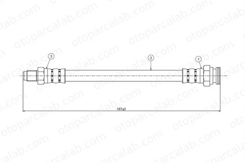 CAVO C800 570A Fren Hortumu Arka Sağ veya Sol FIAT TIPO LANCIA DEDRA 7614669 60800372