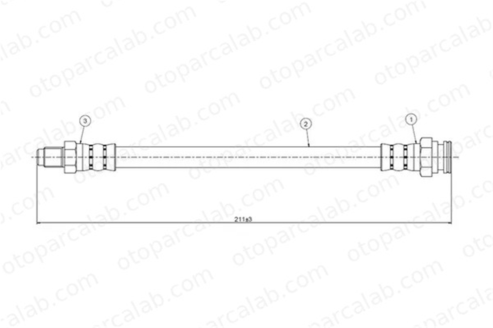 CAVO C800 571A Fren Hortumu Arka Sağ veya Sol LANCIA DEDRA FIAT PANDA 7593353 60808815