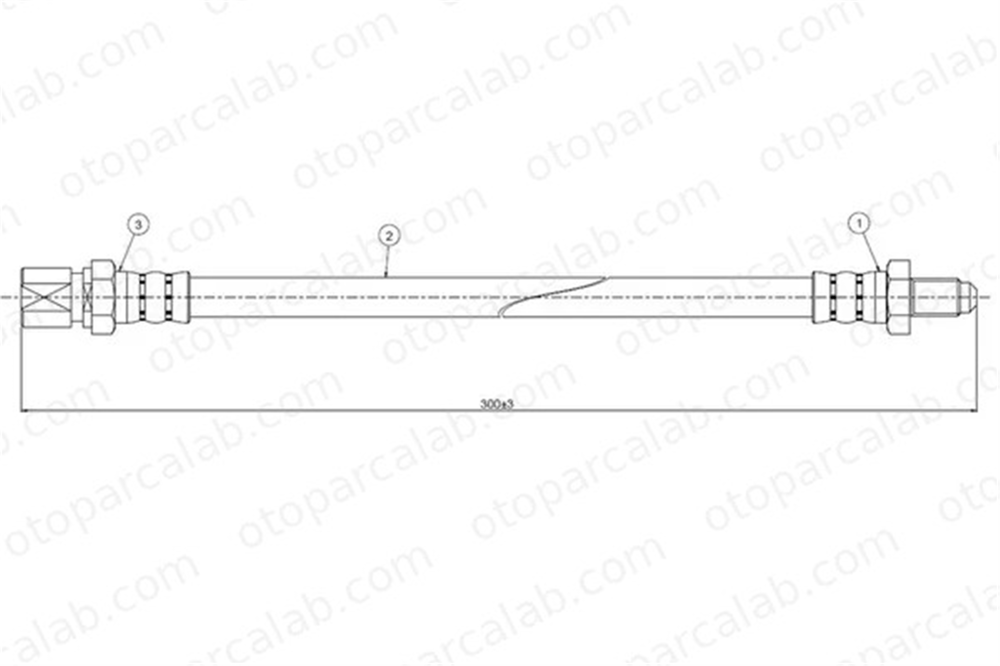 CAVO C800 576A Fren Hortumu Arka Sağ veya Sol LADA 110 1200-1600 21013506085