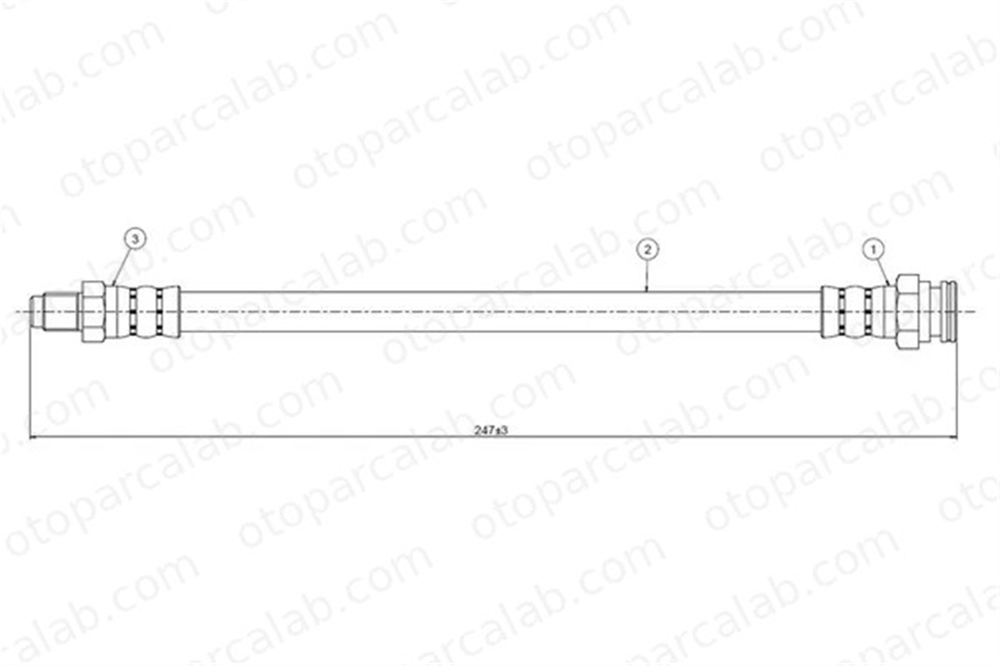 CAVO C800 585A Fren Hortumu Arka Sağ veya Sol FIAT DUCATO Panorama DUCATO Panelvan/Van SE141744400D 4477793