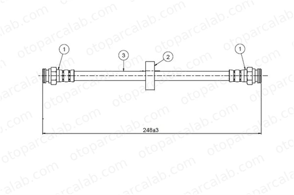 CAVO C800 591A Fren Hortumu Arka Sağ veya Sol FIAT TIPO BRAVO I 7670215 7667806