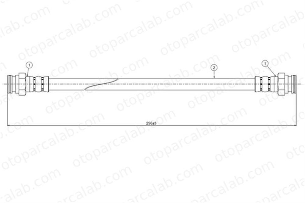 CAVO C800 618A Fren Hortumu Arka Sağ veya Sol FIAT CINQUECENTO SEICENTO / 600 7663039
