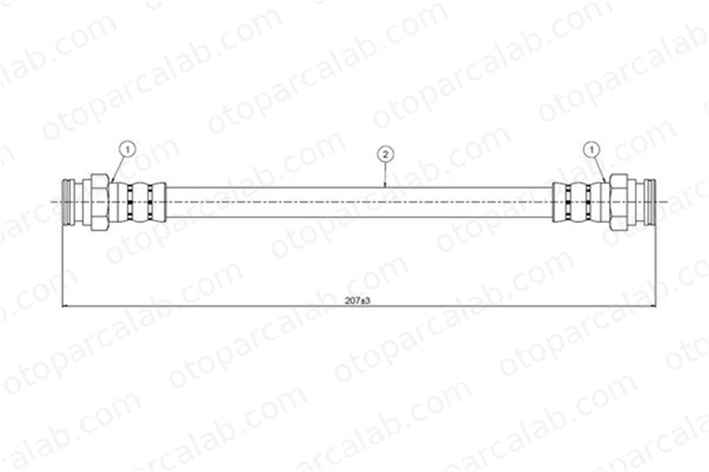 CAVO C800 664A Fren Hortumu Arka Sağ veya Sol DACIA DUSTER LODGY 481626 91500635
