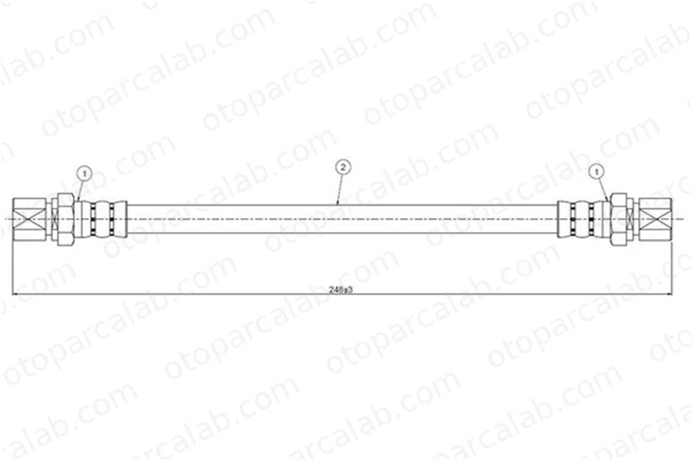 CAVO C800 671A Fren Hortumu Arka Sağ veya Sol DAEWOO NUBIRA Sedan NUBIRA Wagon D96308124