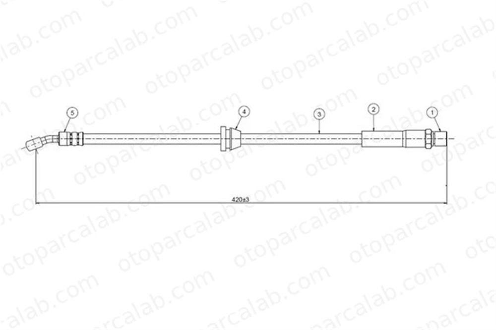 CAVO C800 672A Fren Hortumu Ön Sağ veya Sol CHEVROLET REZZO MPV DAEWOO NUBIRA Wagon 96300046 D96300046