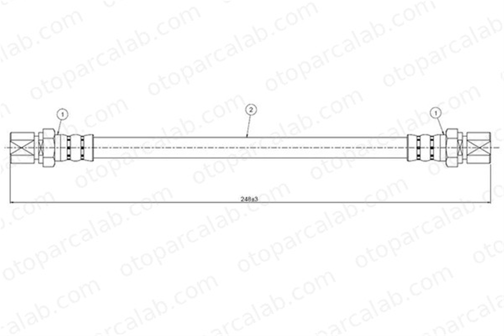CAVO C800 673A Fren Hortumu Arka Sağ veya Sol DAEWOO NUBIRA Sedan NUBIRA Wagon D96300330