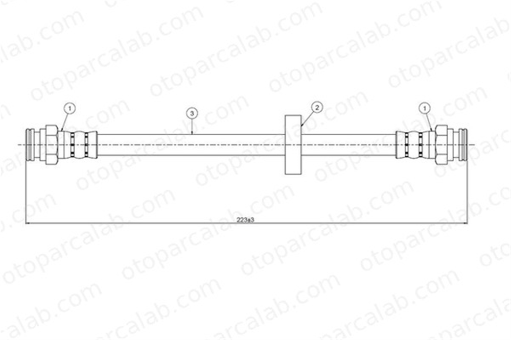 CAVO C800 675A Fren Hortumu Arka Sağ veya Sol FIAT TIPO BRAVO I 46478973