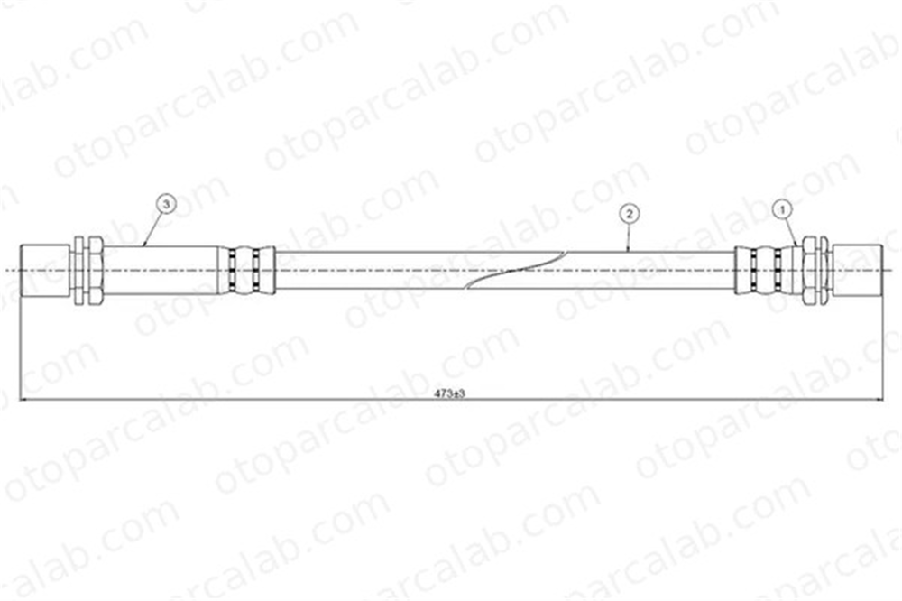CAVO C800 802A Fren Hortumu Ön Sağ veya Sol TOYOTA HILUX V Pick-up HILUX IV Pick-up 9094702383