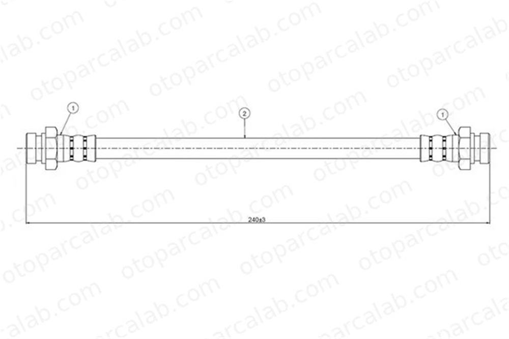 CAVO C800 809A Fren Hortumu Arka Sağ veya Sol SUZUKI LIANA WAGON R+ Hatchback 5157050A50