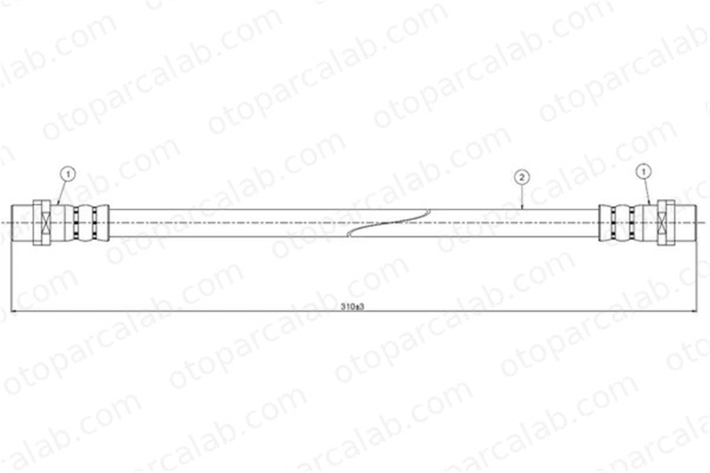 CAVO C900 096A Fren Hortumu Ön Sağ veya Sol AUDI COUPE B3 80 B4 Sedan 893611707