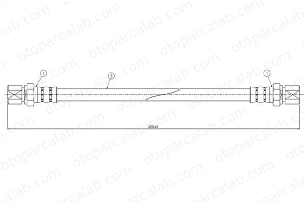 CAVO C900 138A Fren Hortumu Arka Sağ veya Sol FORD FIESTA II FIESTA I 1613348 6049556