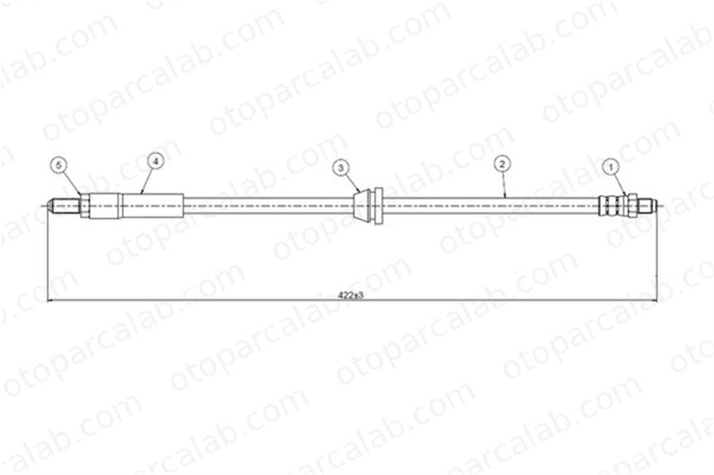 CAVO C900 205A Fren Hortumu Ön Sağ veya Sol FORD FIESTA II BMW 1500-2000 6114613 84FB2078AA